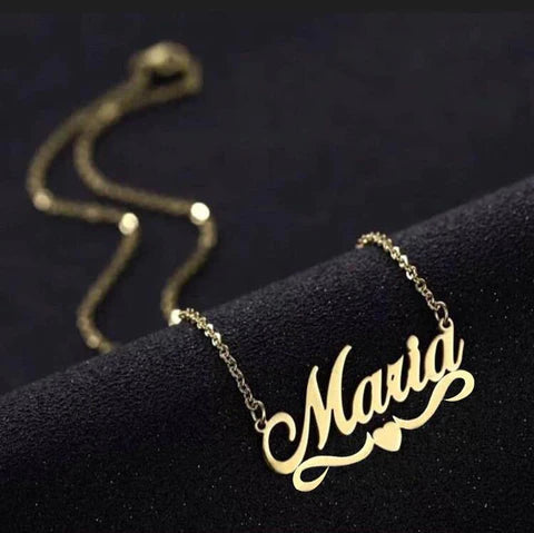 Customize Golden Name Locket