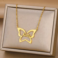 Customize butterfly name locket