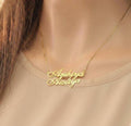 Customize double name locket