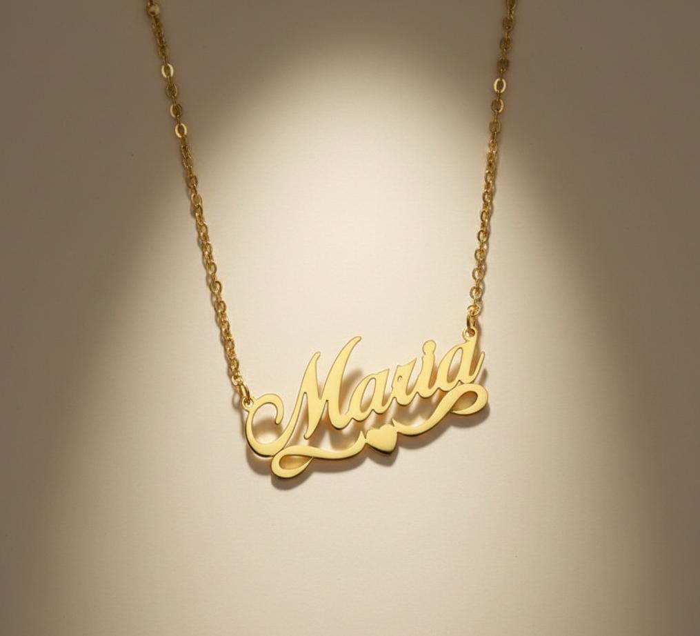 Customize Golden Name Locket